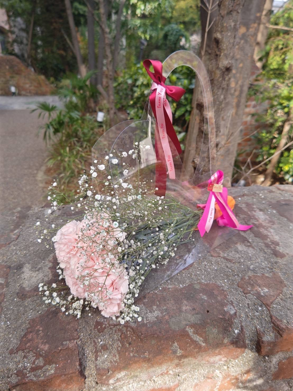 【母の日】クリアバックと花10本