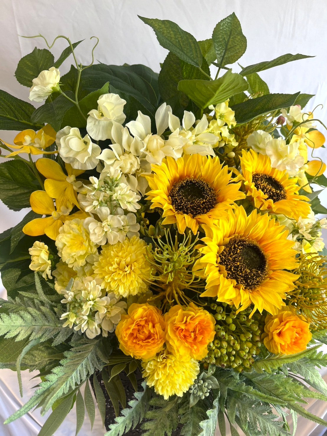 アーティフィシャルフラワー　台付 　オープン記念送料・立札無料