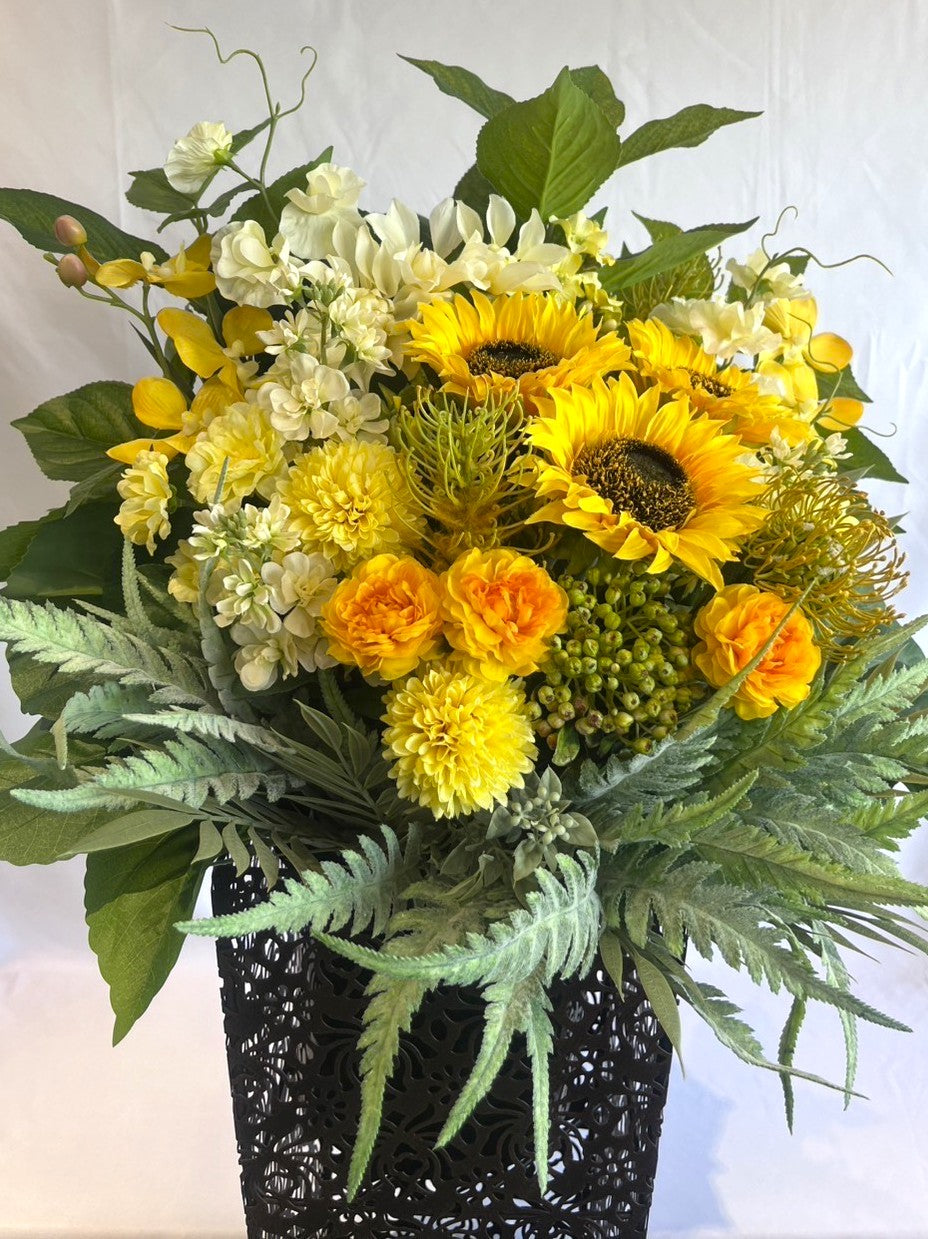 アーティフィシャルフラワー　台付 　オープン記念送料・立札無料