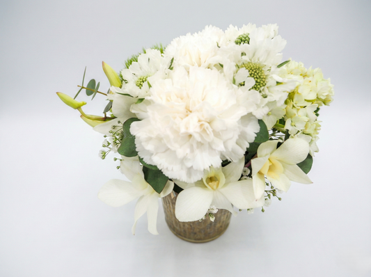 白のアレンジメント