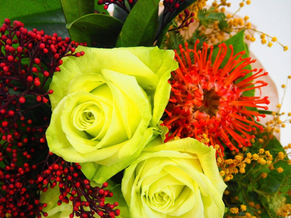 ナチュラルな花束