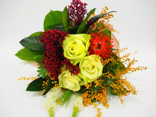 ナチュラルな花束