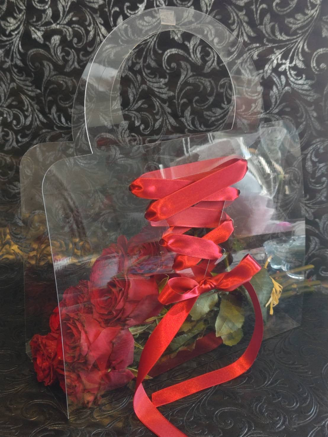 【母の日】クリアバックと花10本