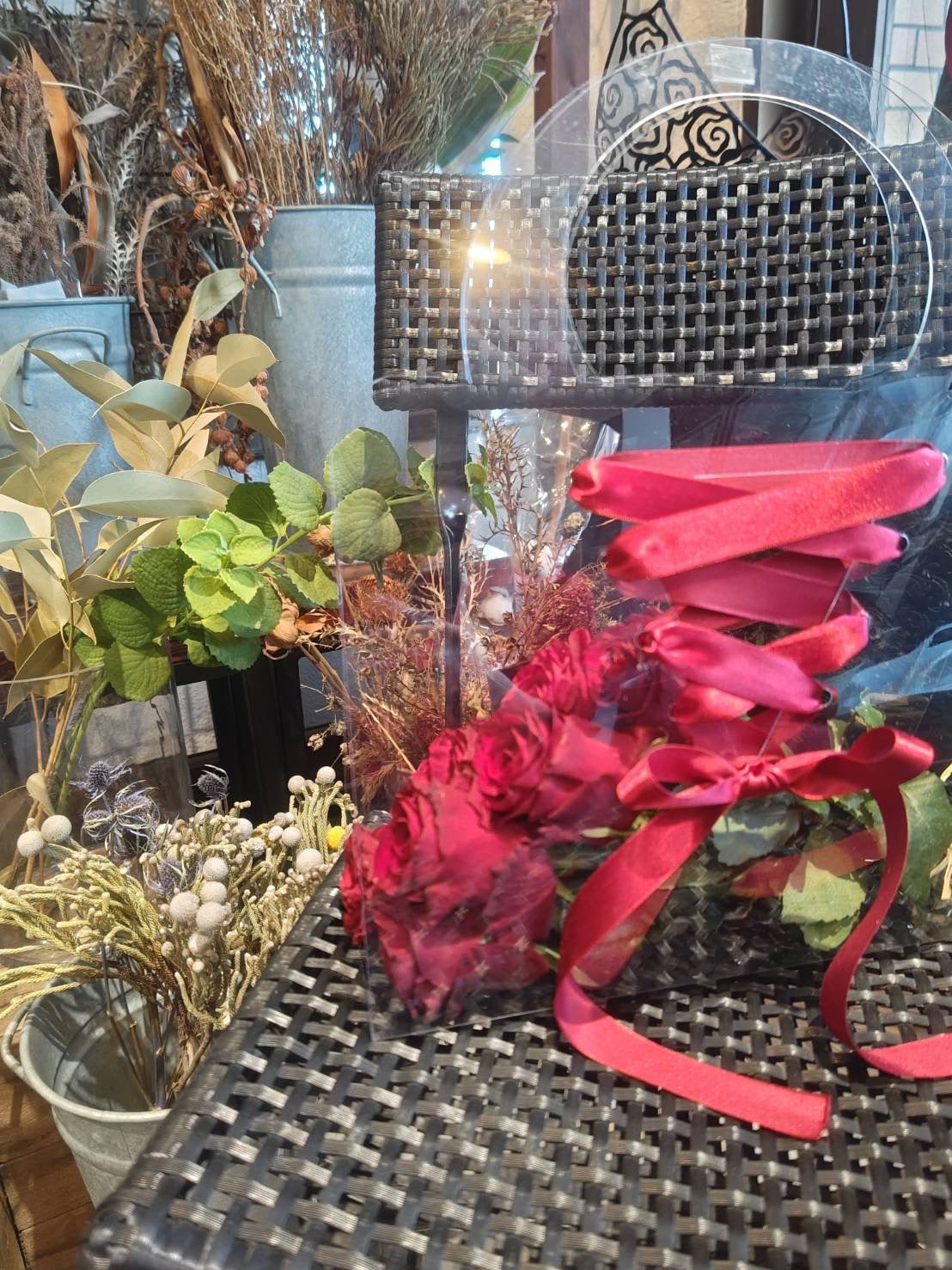 【母の日】クリアバックと花10本