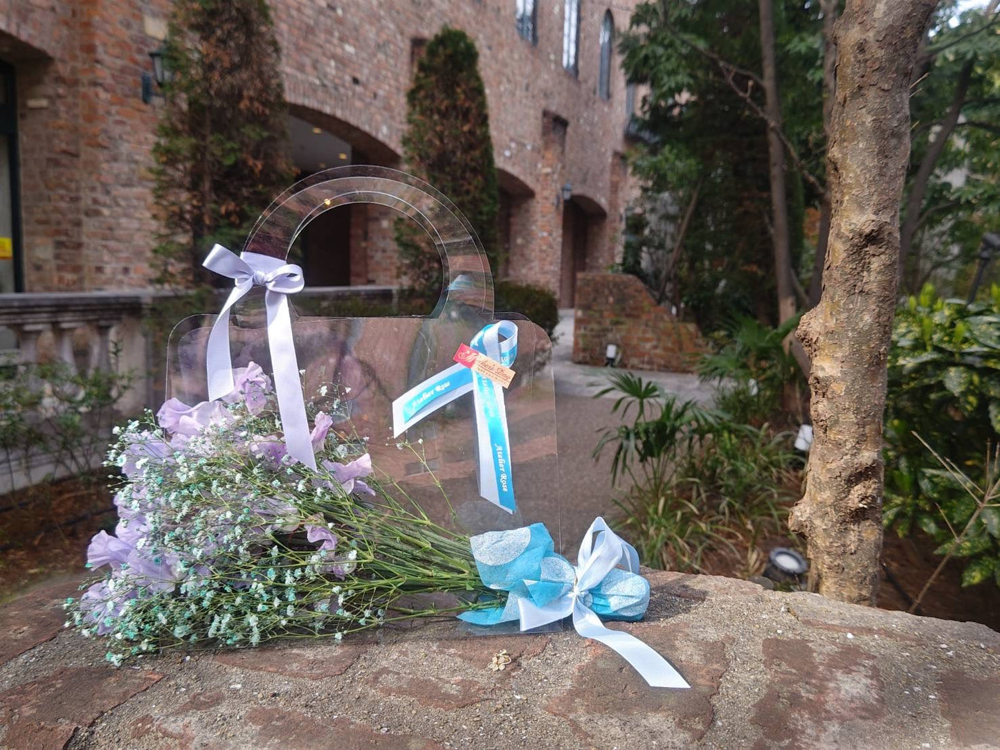 【母の日】クリアバックと花10本