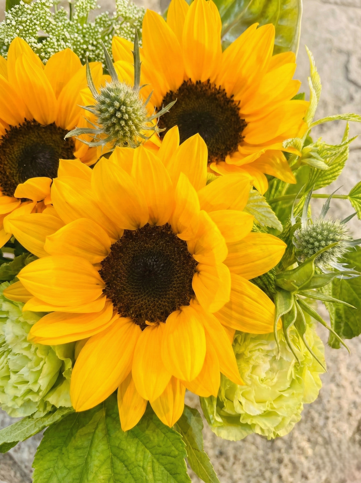 父の日向日葵のアレンジ