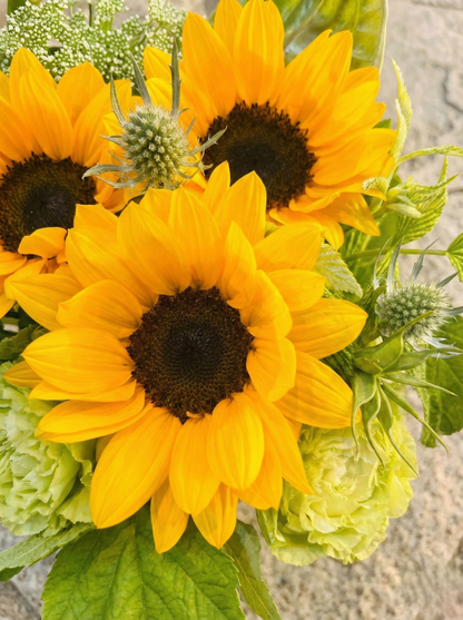 父の日向日葵のアレンジ